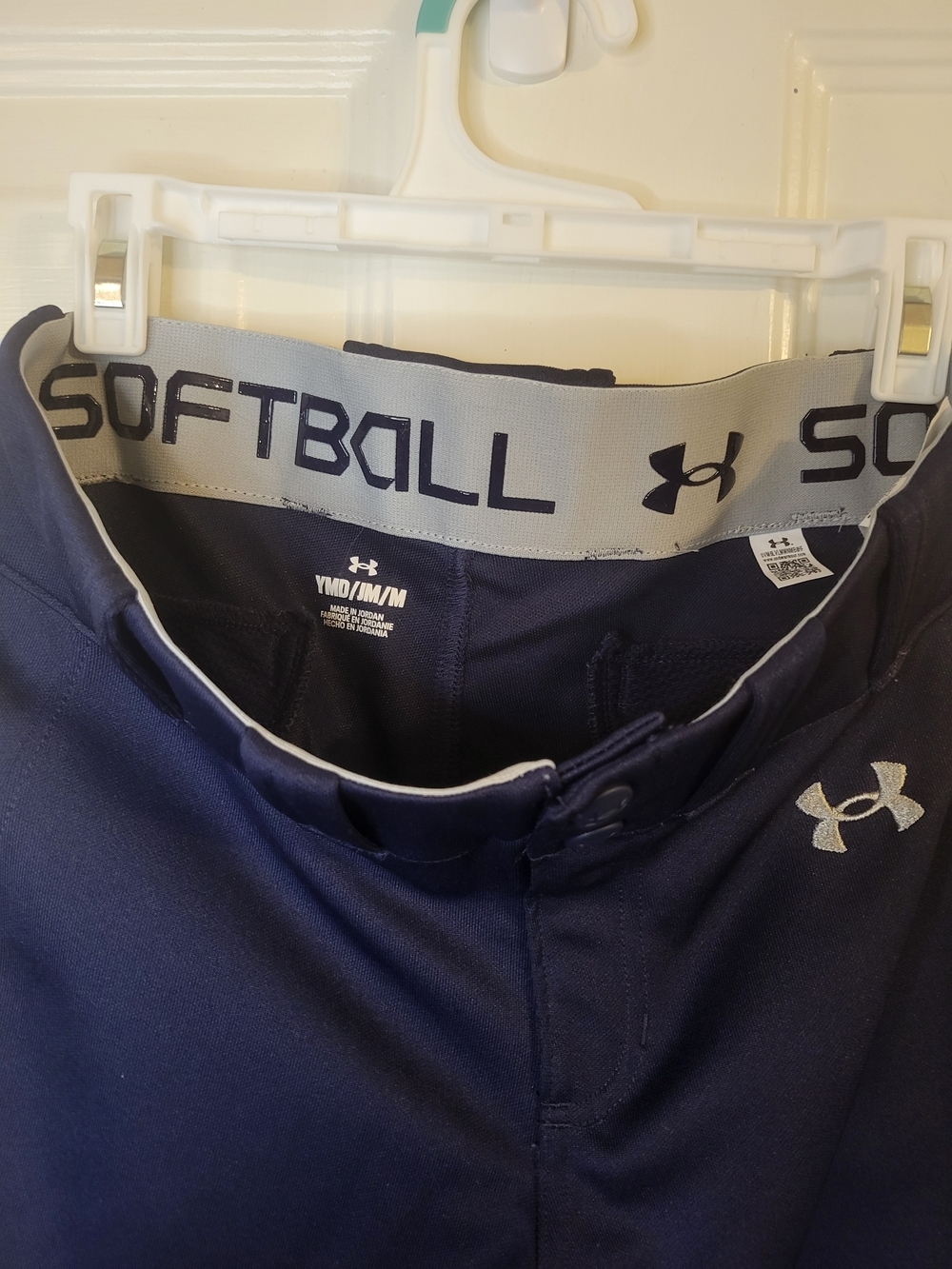 Under Armour Kids' Navy Performance Baseball Pants - Picture 6 of 10